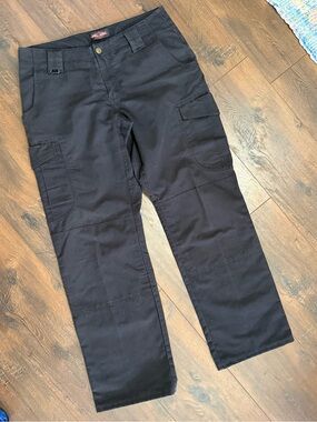 Tru Spec Black Boot-Cut Low Rise Cargo Pants Sz 8